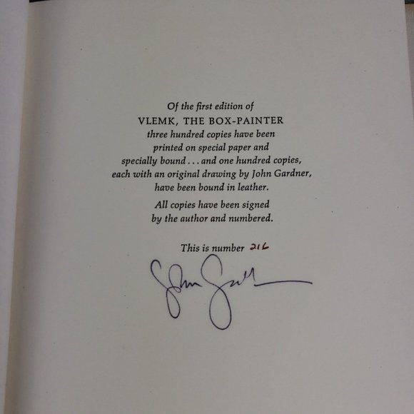 Vlemk The Box Painter John Gardner 1979 Signed Numbered 216 of 300 Limited 1st - Picture 6 of 8